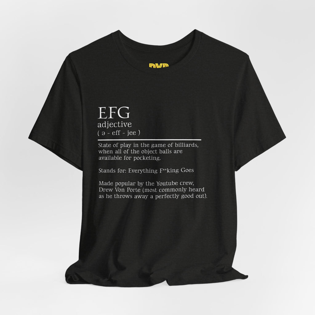 EFG Definition Graphic Tee — Minimalist Dictionary-Style Short Sleeve Shirt