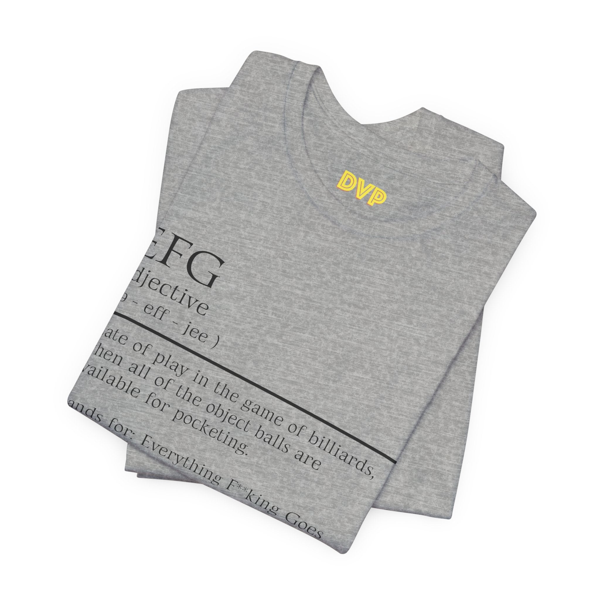 EFG Definition Graphic Tee — Minimalist Dictionary-Style Short Sleeve Shirt