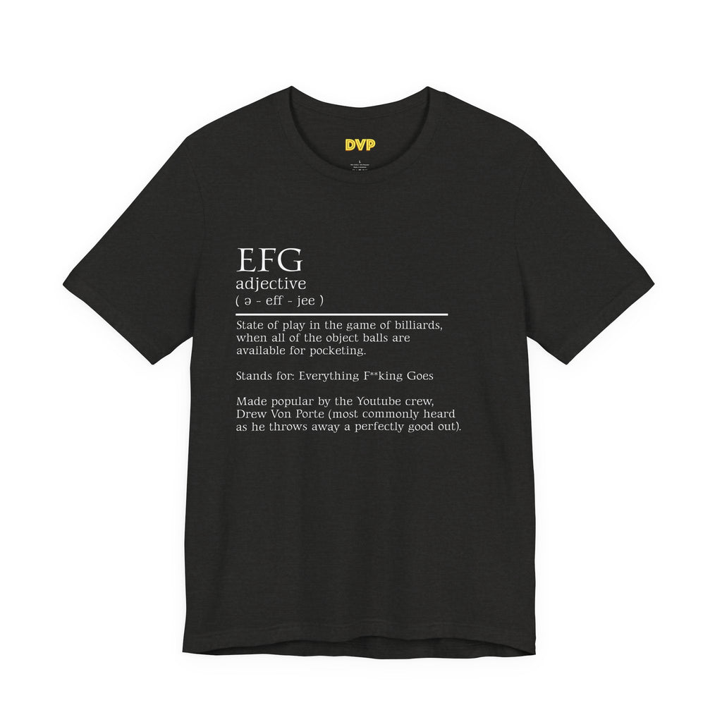 EFG Definition Graphic Tee — Minimalist Dictionary-Style Short Sleeve Shirt