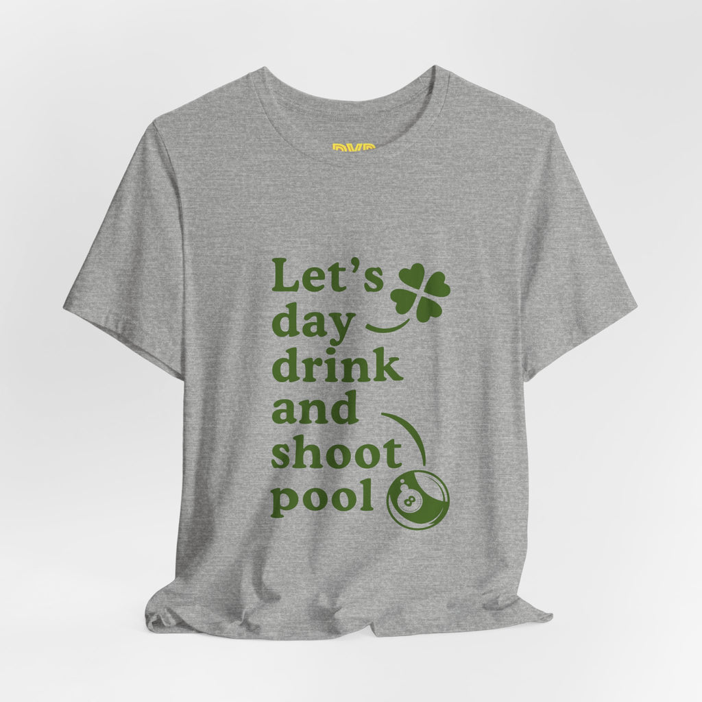 St. Patrick's Day Style Pool Billiard Graphic Tee — Funny Gag T-Shirt for Men