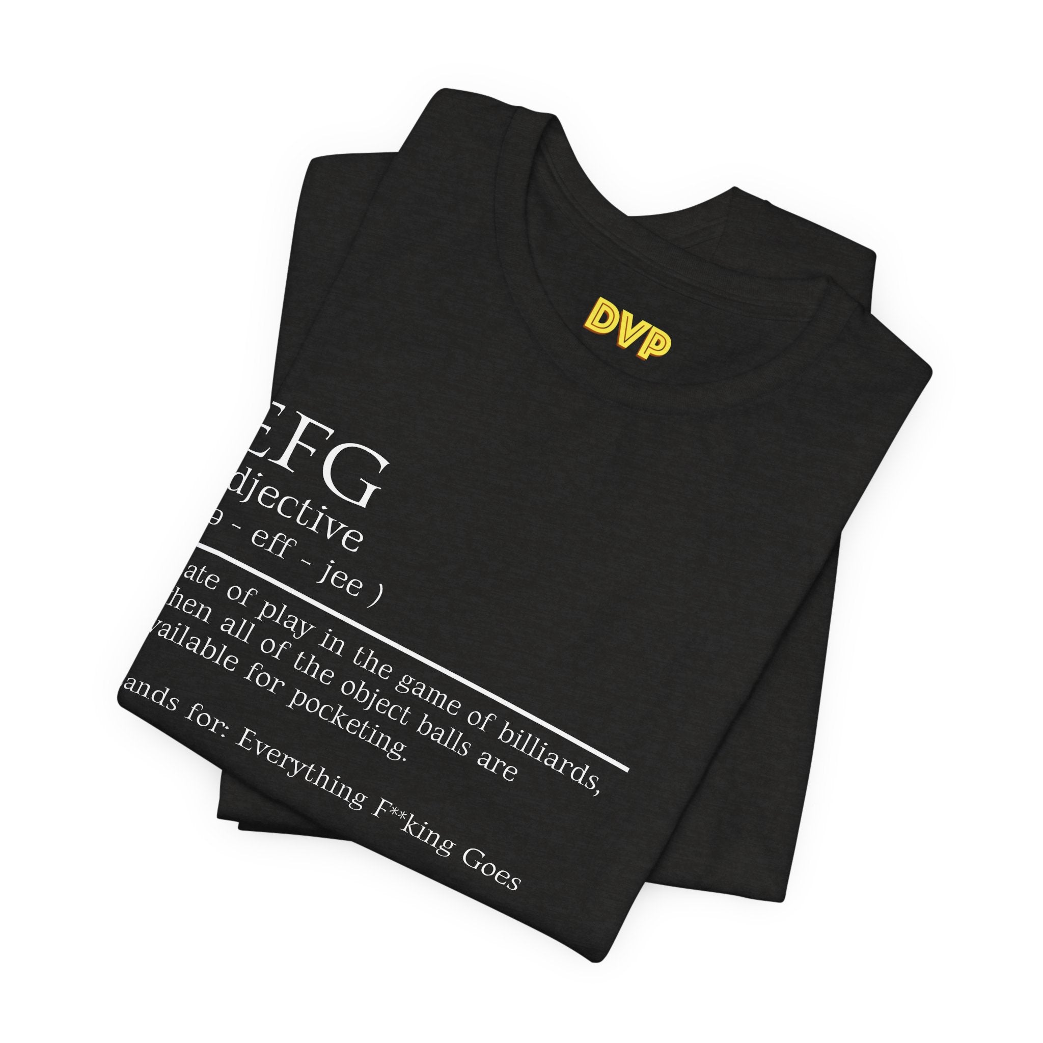 EFG Definition Graphic Tee — Minimalist Dictionary-Style Short Sleeve Shirt