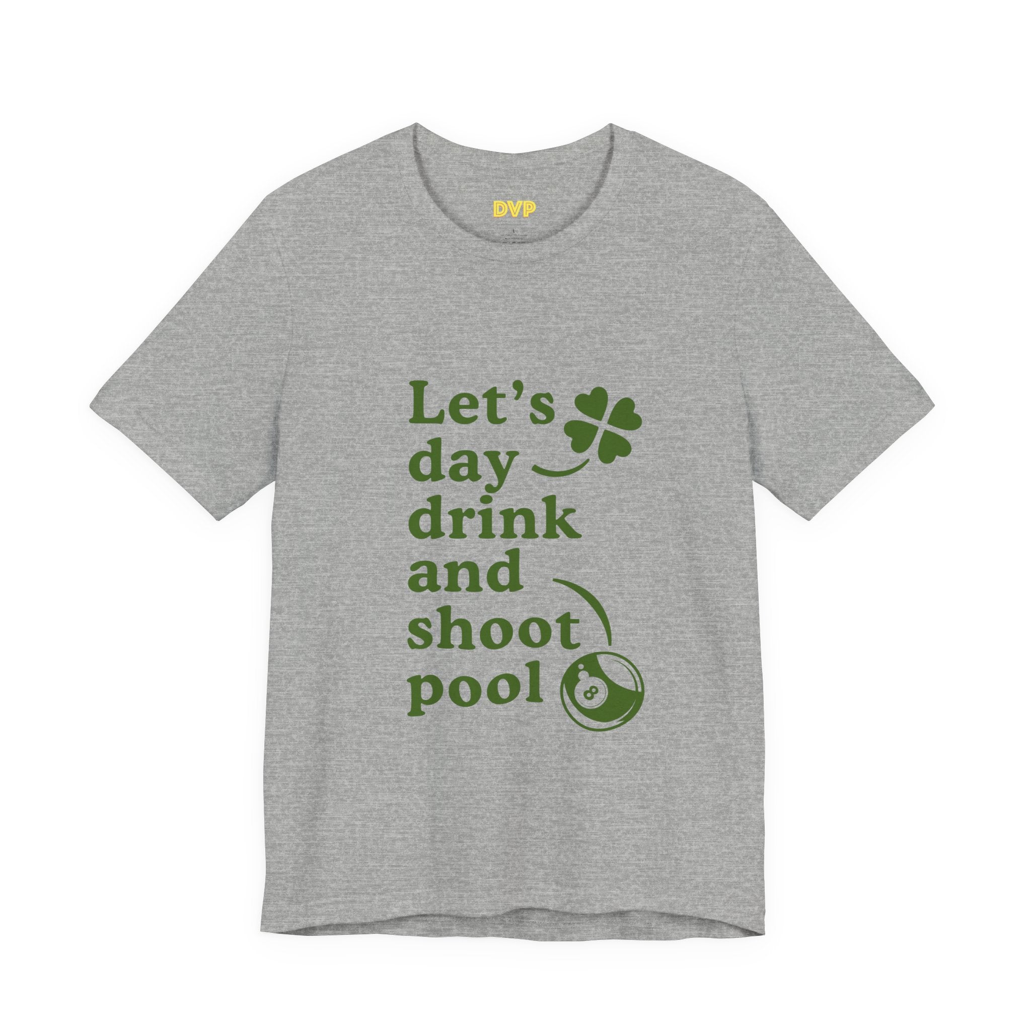 St. Patrick's Day Style Pool Billiard Graphic Tee — Funny Gag T-Shirt for Men