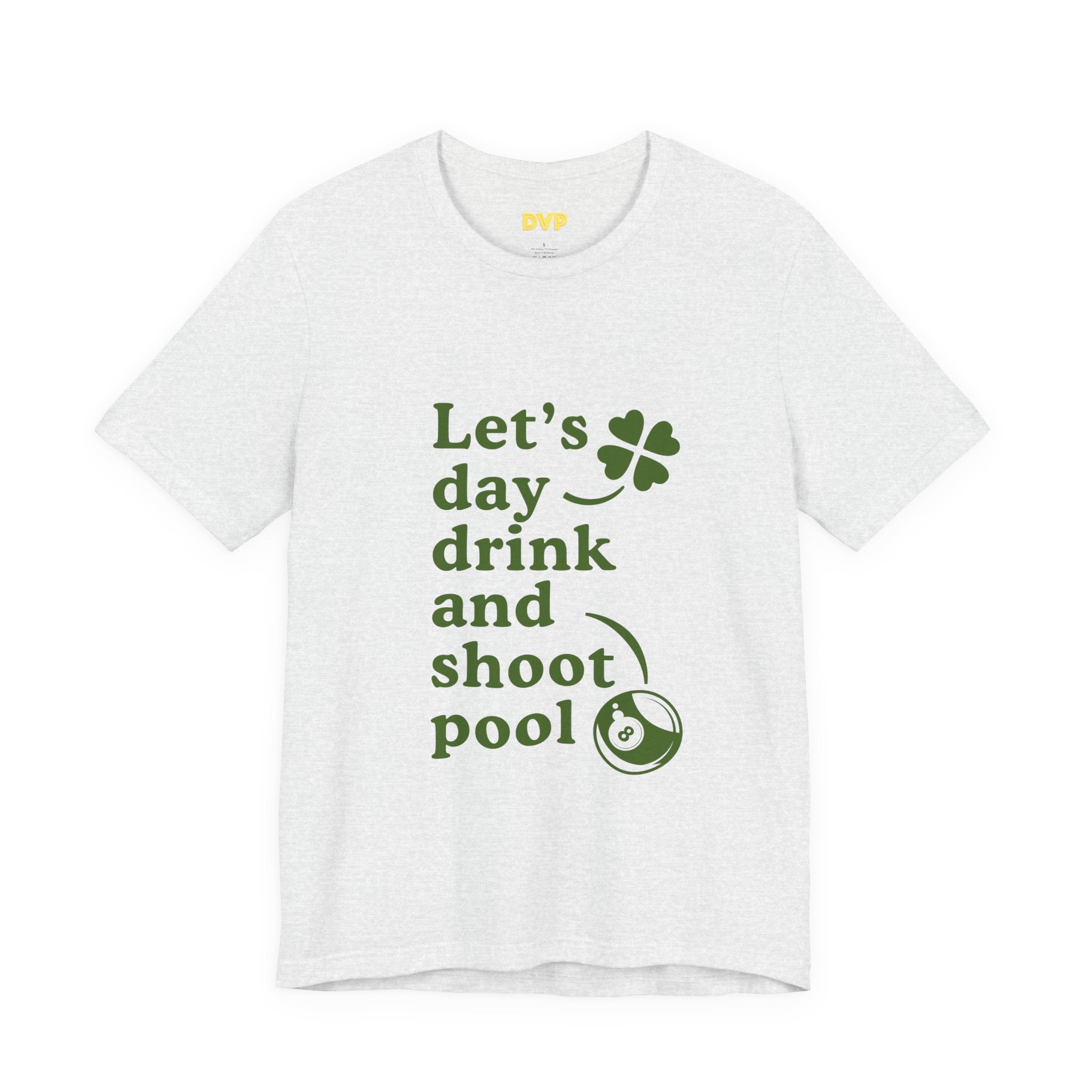 St. Patrick's Day Style Pool Billiard Graphic Tee — Funny Gag T-Shirt for Men
